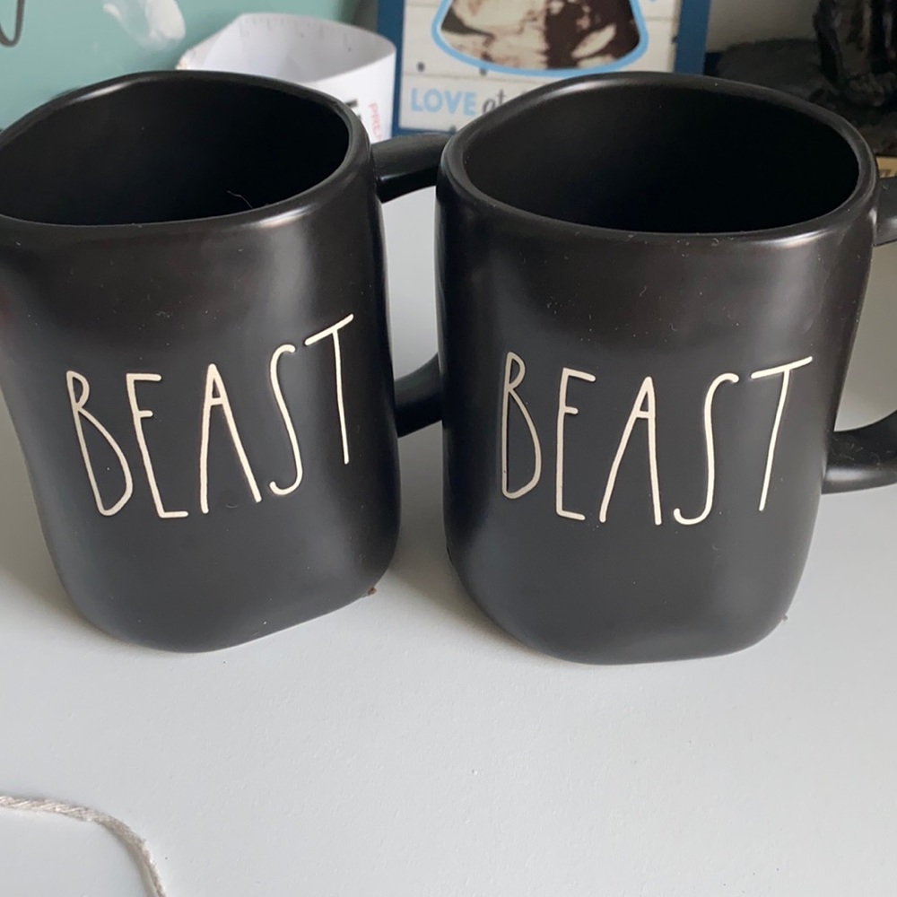 Rae Dunn Beast mugs
